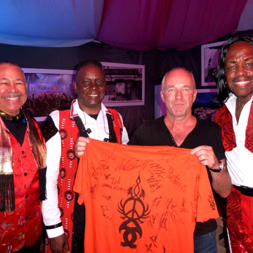 myRockworld meets Ralph Johnson, Philip Bailey and Verdine White, the co-founders of Earth Wind and Fire in Munich 10.7.2018 