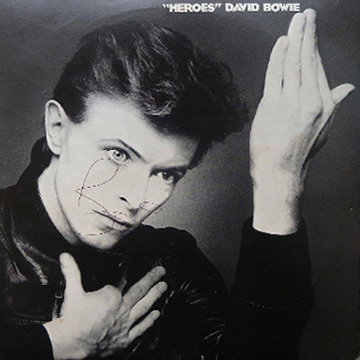 myRockworld memorabilia: David Bowie, Album Heroes,  1977, ultra rare, nice vintage signed by David Bowie
