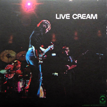 myRockworld memorabilia: Cream, Album LIVE CREAM, 1970, ultra rare, Vintage signed by Ginger Baker, Eric Clapton and Jack Bruce R.I.P Special thanks to Don Pete